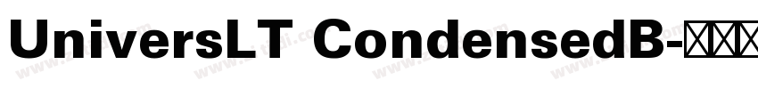 UniversLT CondensedB字体转换